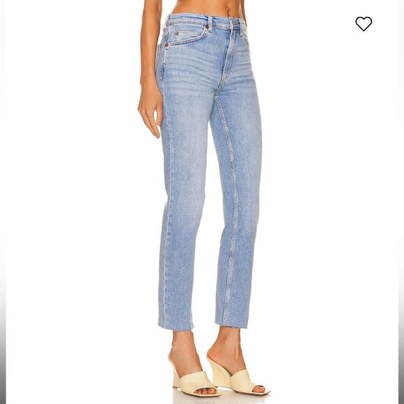 Re/Done 70’s Straight Jeans In Deep Azure - Picture 3 of 9